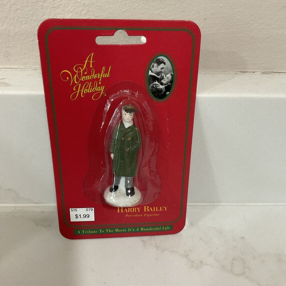 1995 It's A Wonderful Life Harry Bailey Porcelain Figurine New Sealed